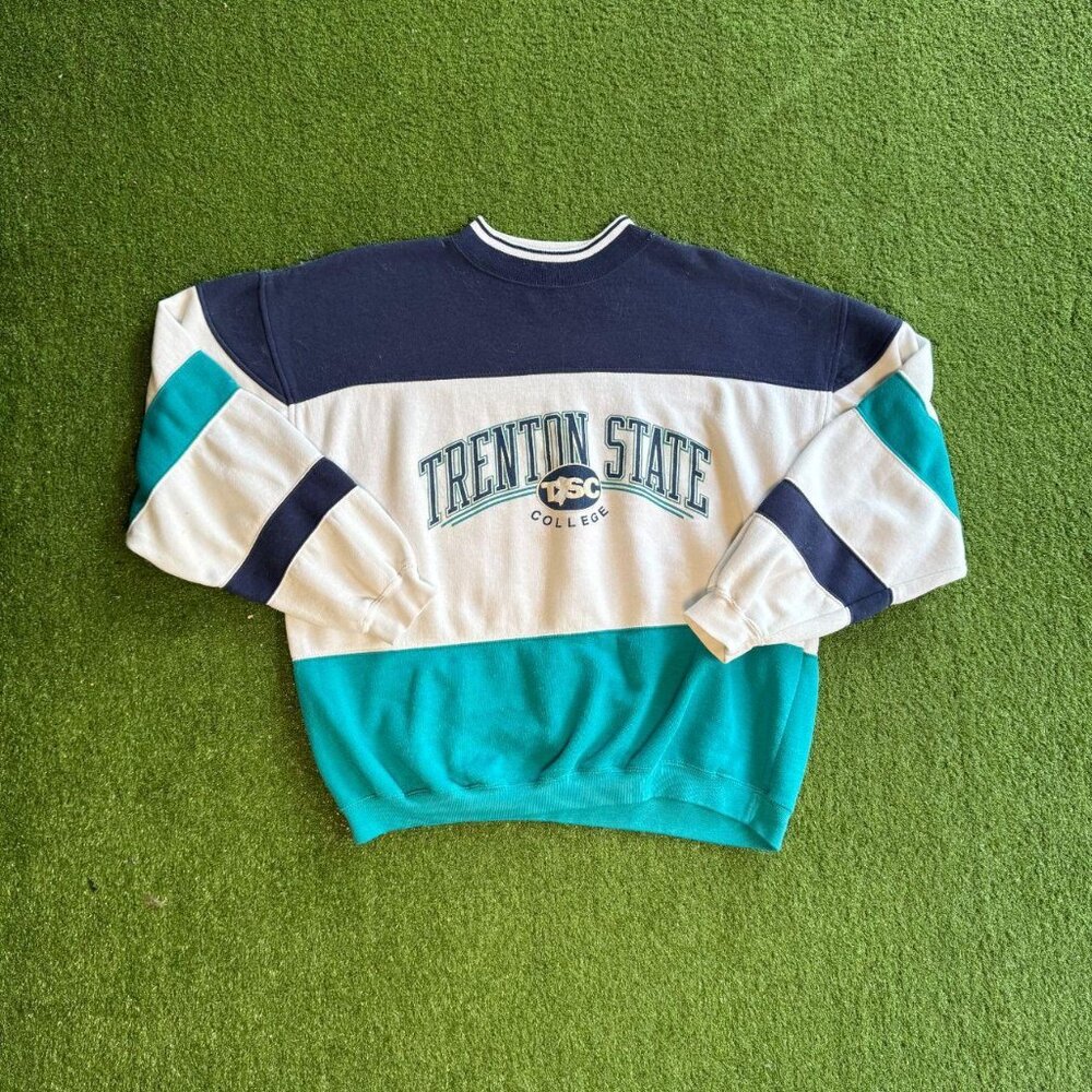 Vintage Trenton State College Colorblock Crewneck